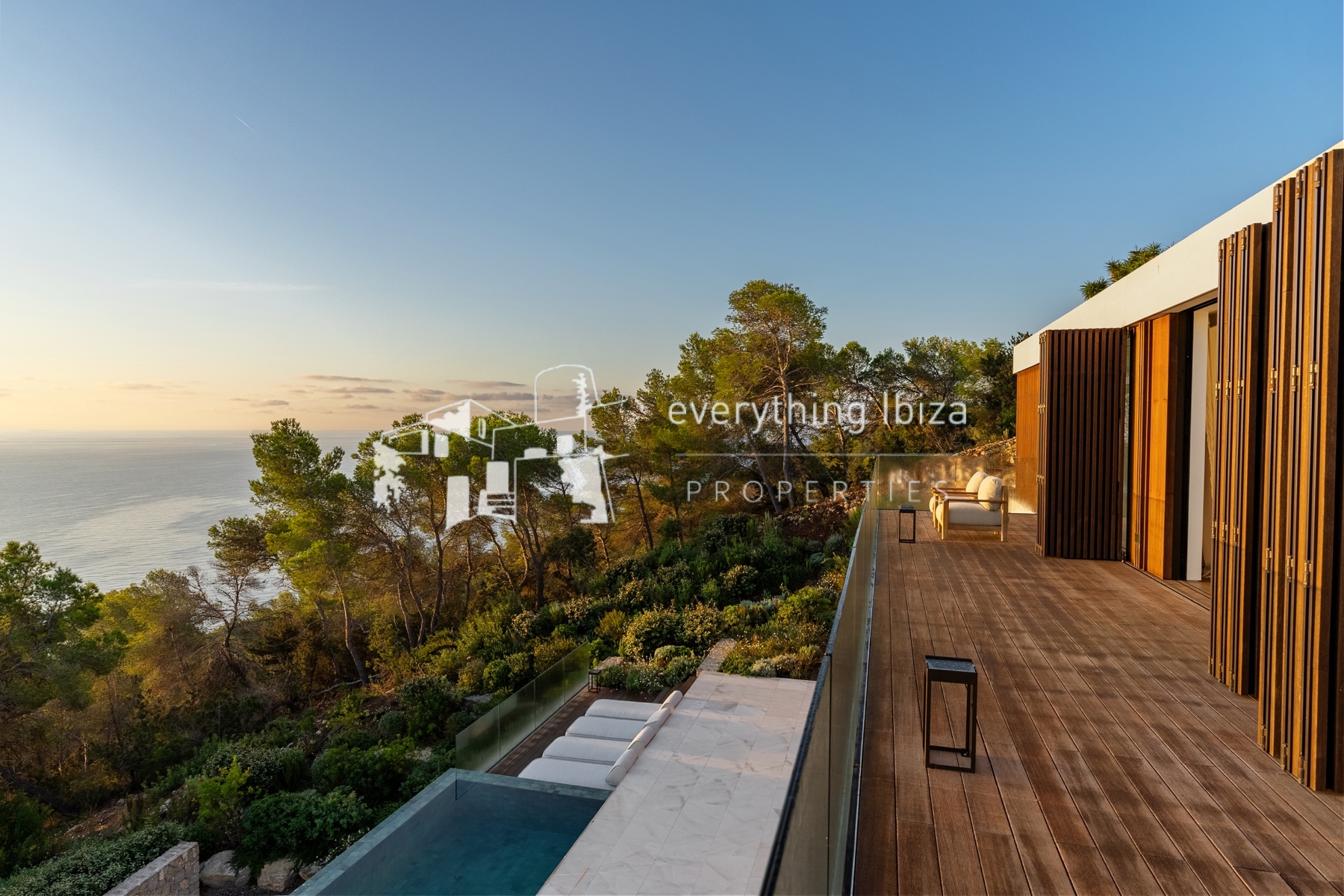 New Luxury Villa of First Quality and Design with Stunning Sea, Sunrise and Coastline Views by everything ibiza Properties - ref. 1868