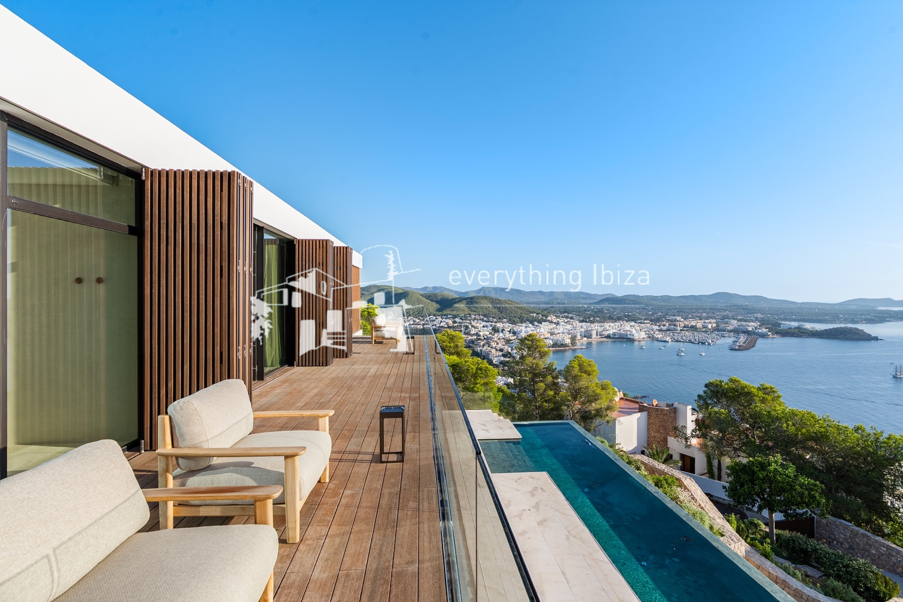 New Luxury Villa of First Quality and Design with Stunning Sea, Sunrise and Coastline Views by everything ibiza Properties - ref. 1868