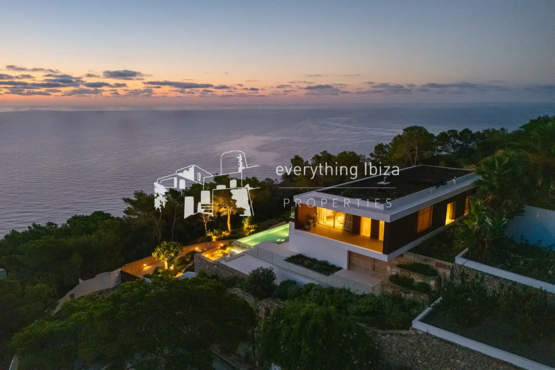 New Luxury Villa of First Quality and Design with Stunning Sea, Sunrise and Coastline Views by everything ibiza Properties - ref. 1868