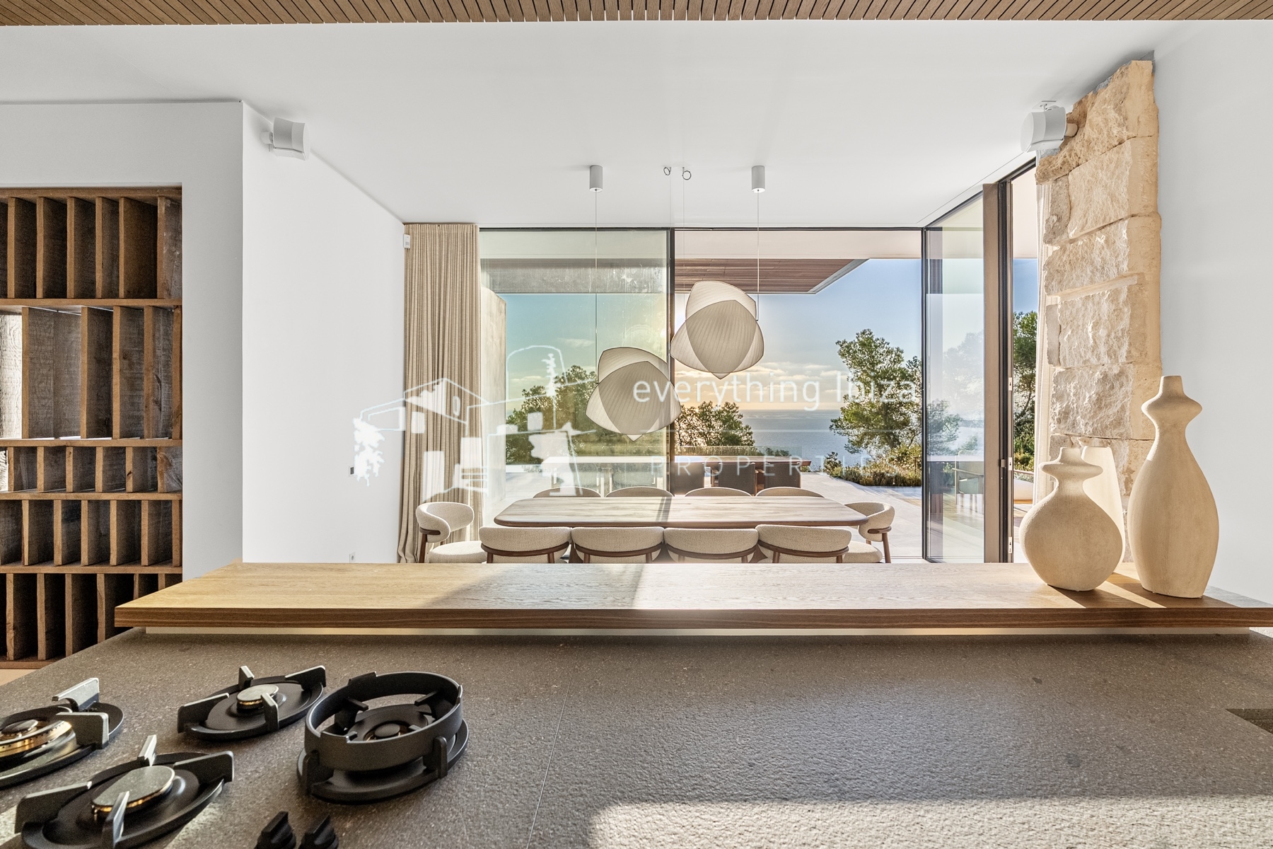 New Luxury Villa of First Quality and Design with Stunning Sea, Sunrise and Coastline Views by everything ibiza Properties - ref. 1868