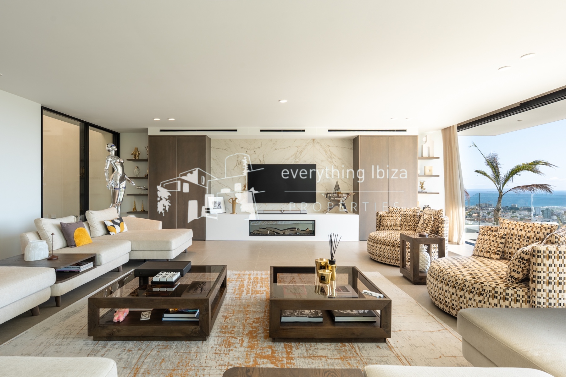 Chic Cosmopolitan Villa Close to Ibiza Town with Stunning Panoramic Elevated Views by everything ibiza Properties - ref. 1863