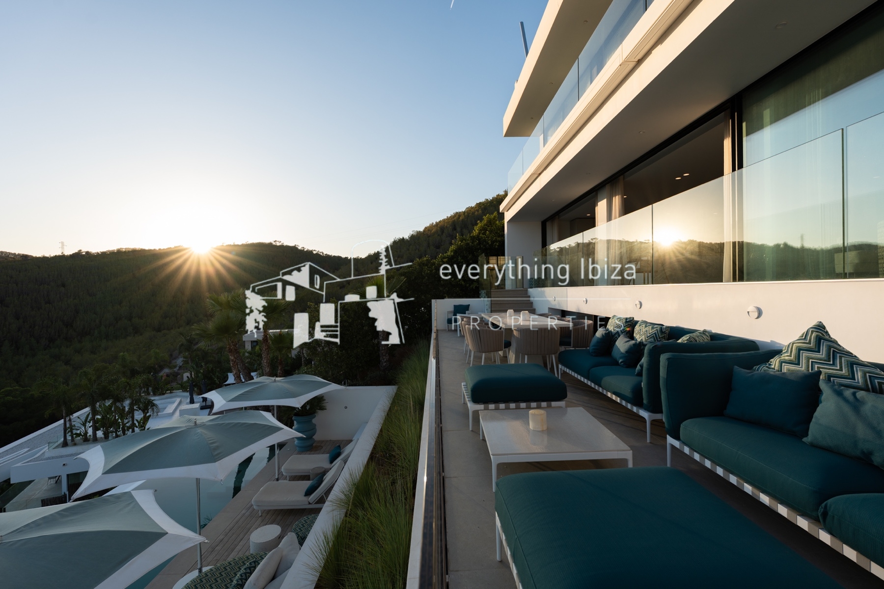 Chic Cosmopolitan Villa Close to Ibiza Town with Stunning Panoramic Elevated Views by everything ibiza Properties - ref. 1863