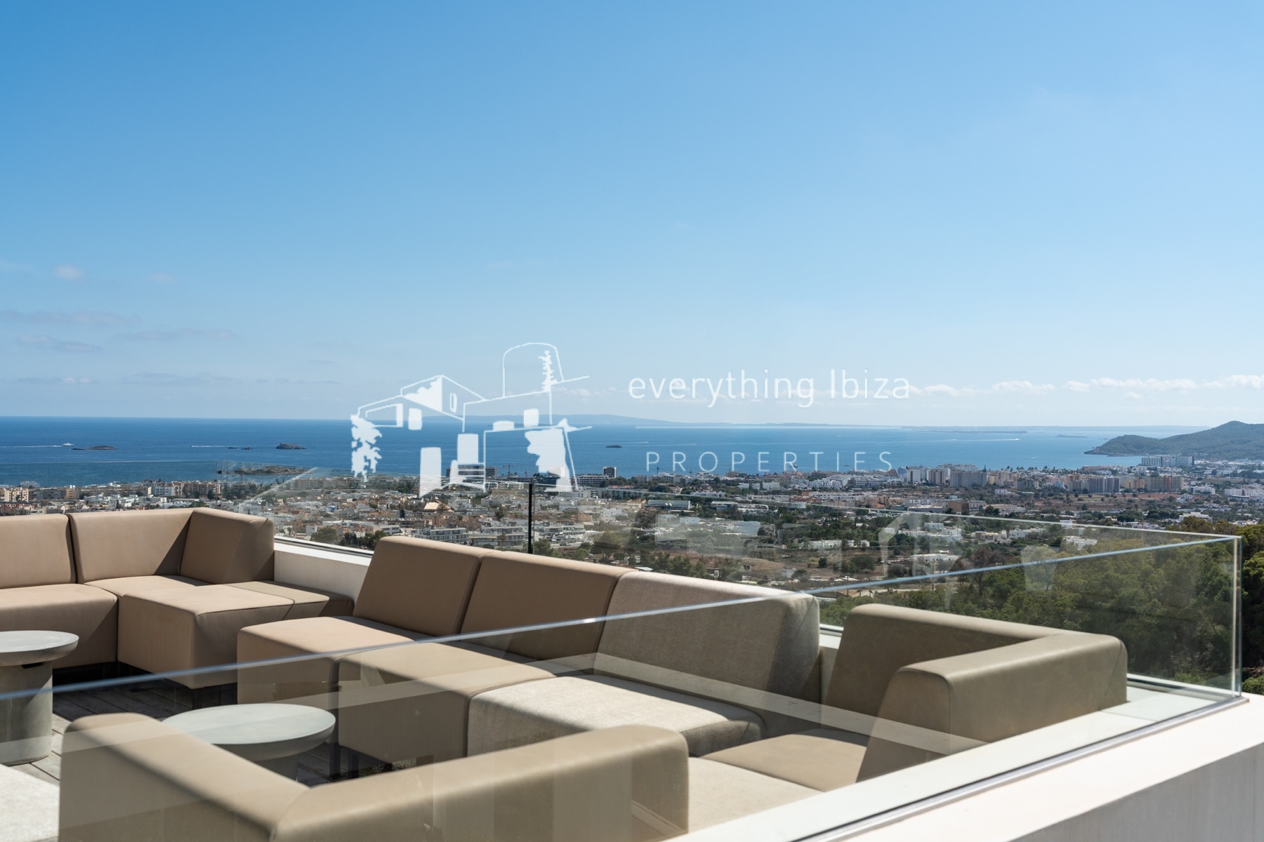 Chic Cosmopolitan Villa Close to Ibiza Town with Stunning Panoramic Elevated Views by everything ibiza Properties - ref. 1863