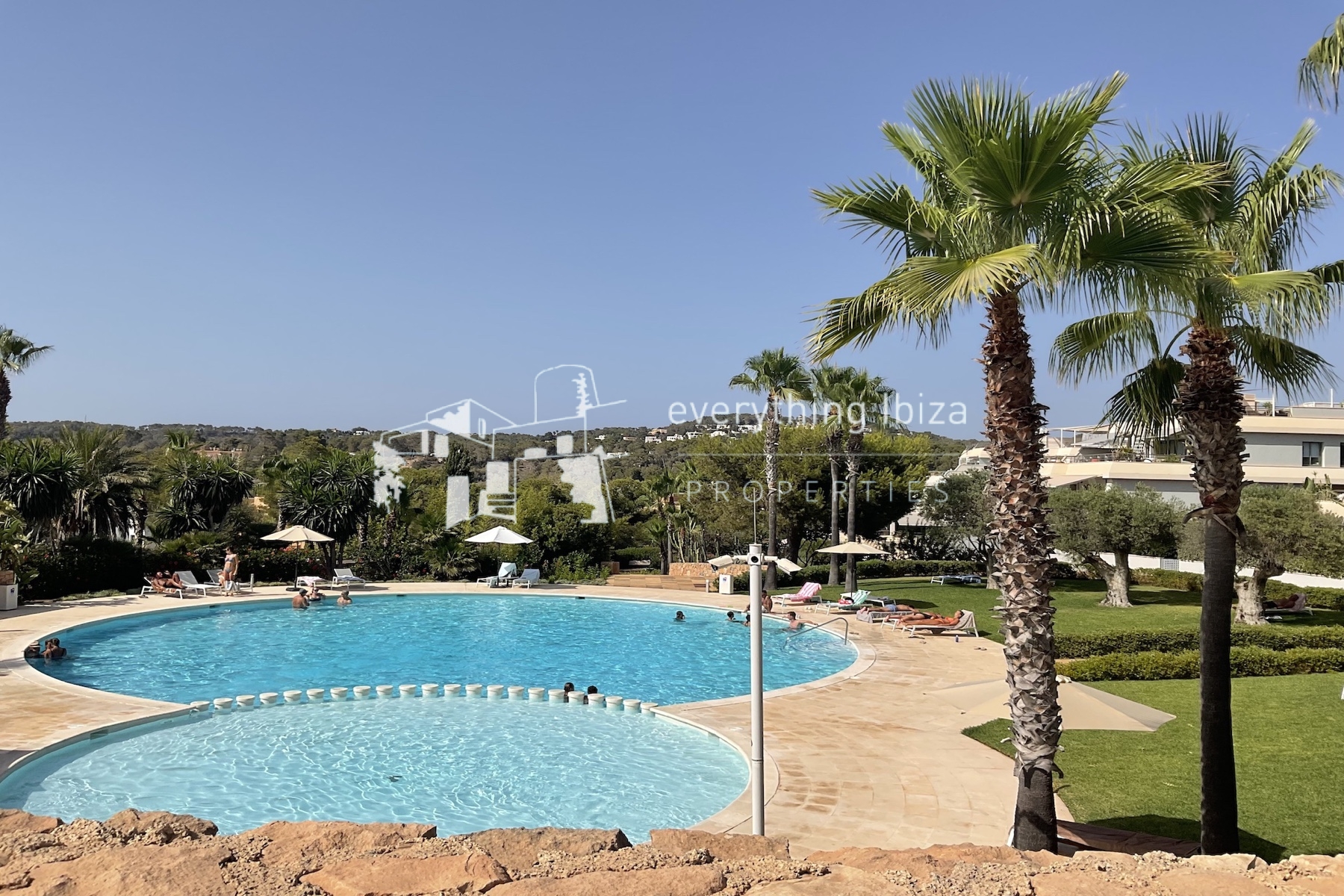 Impressive 2 Bed Apartment in Elite Residential Complex Close to Cala Tarida Beach by everything ibiza Properties - ref. 1864