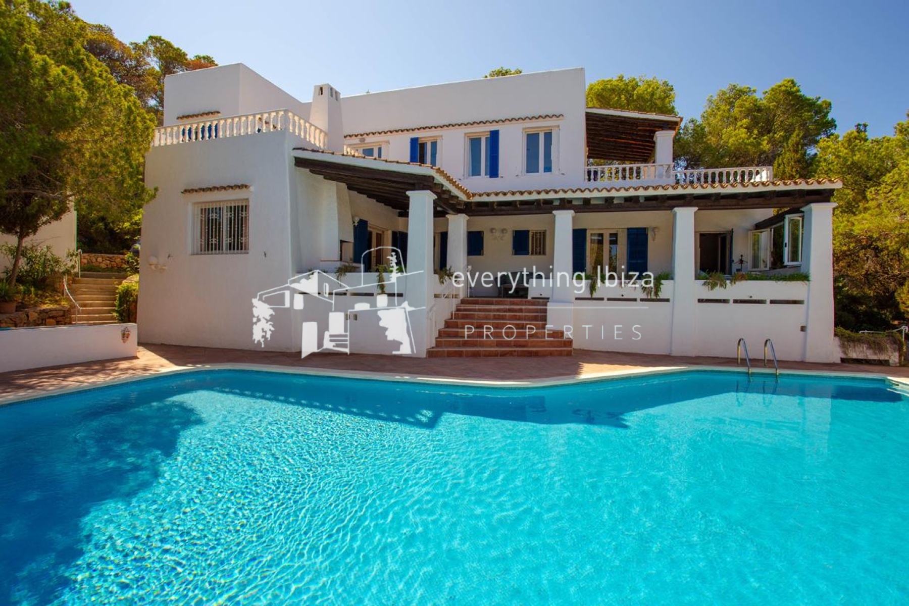 Elegant Licensed Villa with Panoramic Sea Views, Ultimate Privacy & Timeless Mediterranean Appeal - ref. 1878 - by everything ibiza Properties