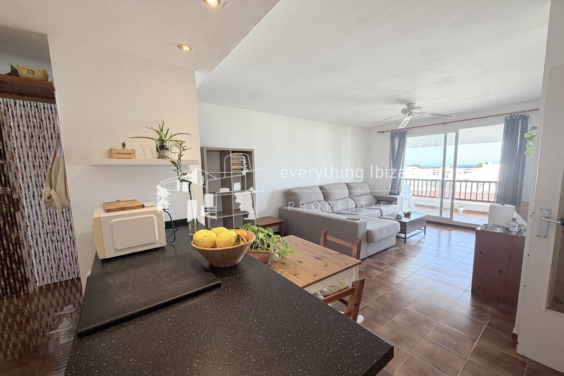 Cosy Homely Penthouse Apartment Close to the Nearby Beach with Sea and Coastal Views - ref. 1879 - by everything ibiza Properties