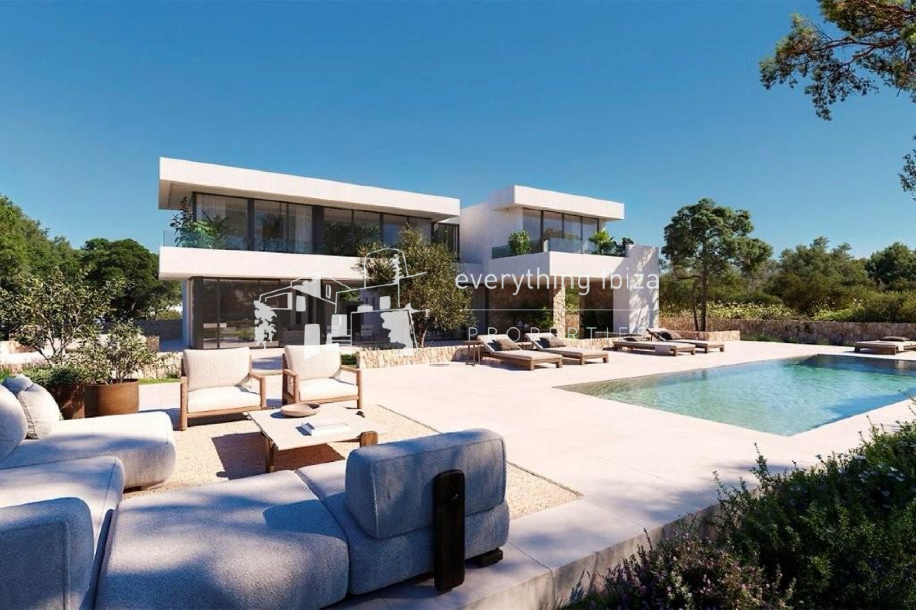 Stunning Private Coastal Frontline Plot of Land/Project with Already Approved Building License - for sale by everything ibiza Properties - ref. 1888