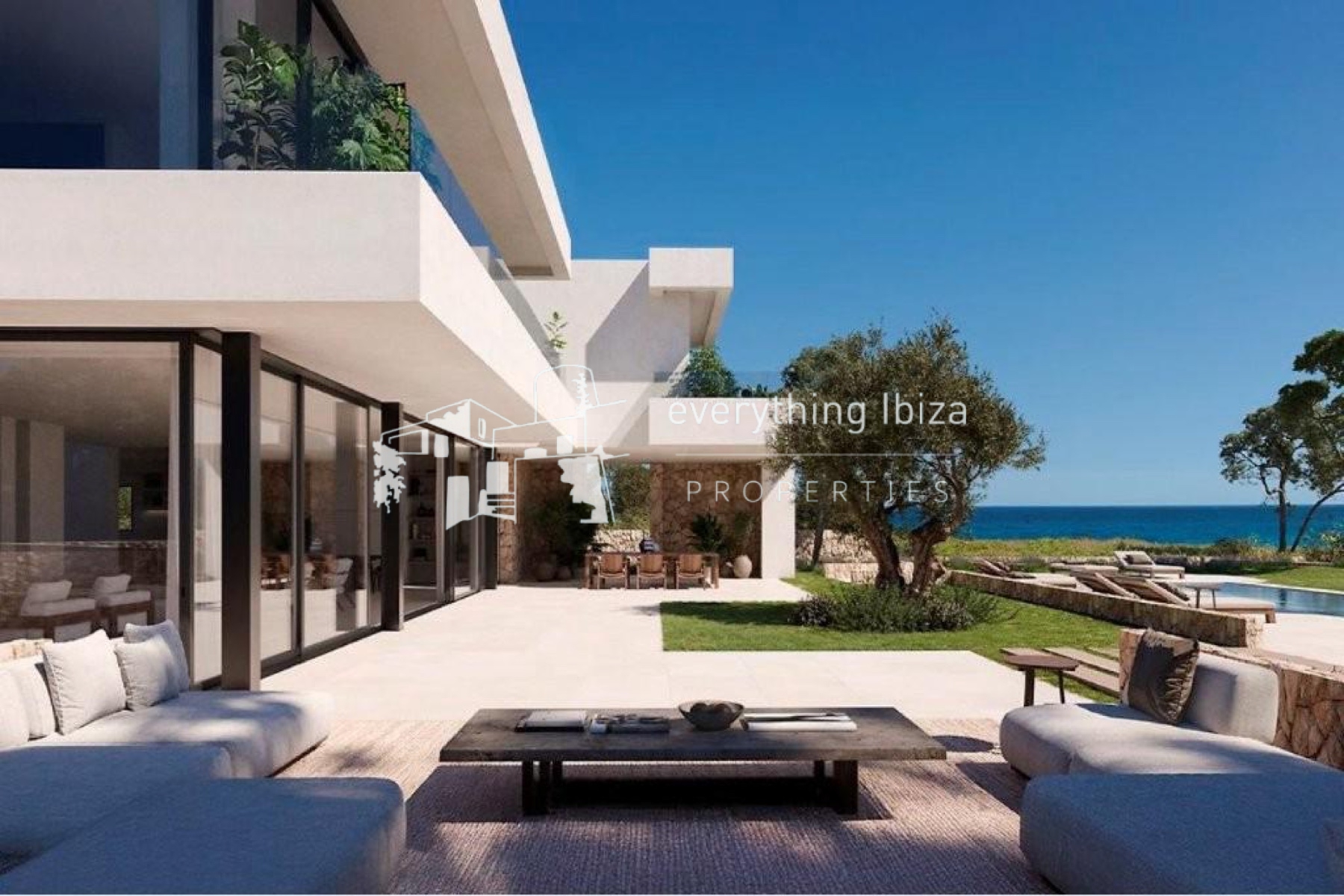 Stunning Private Coastal Frontline Plot of Land/Project with Already Approved Building License - for sale by everything ibiza Properties - ref. 1888