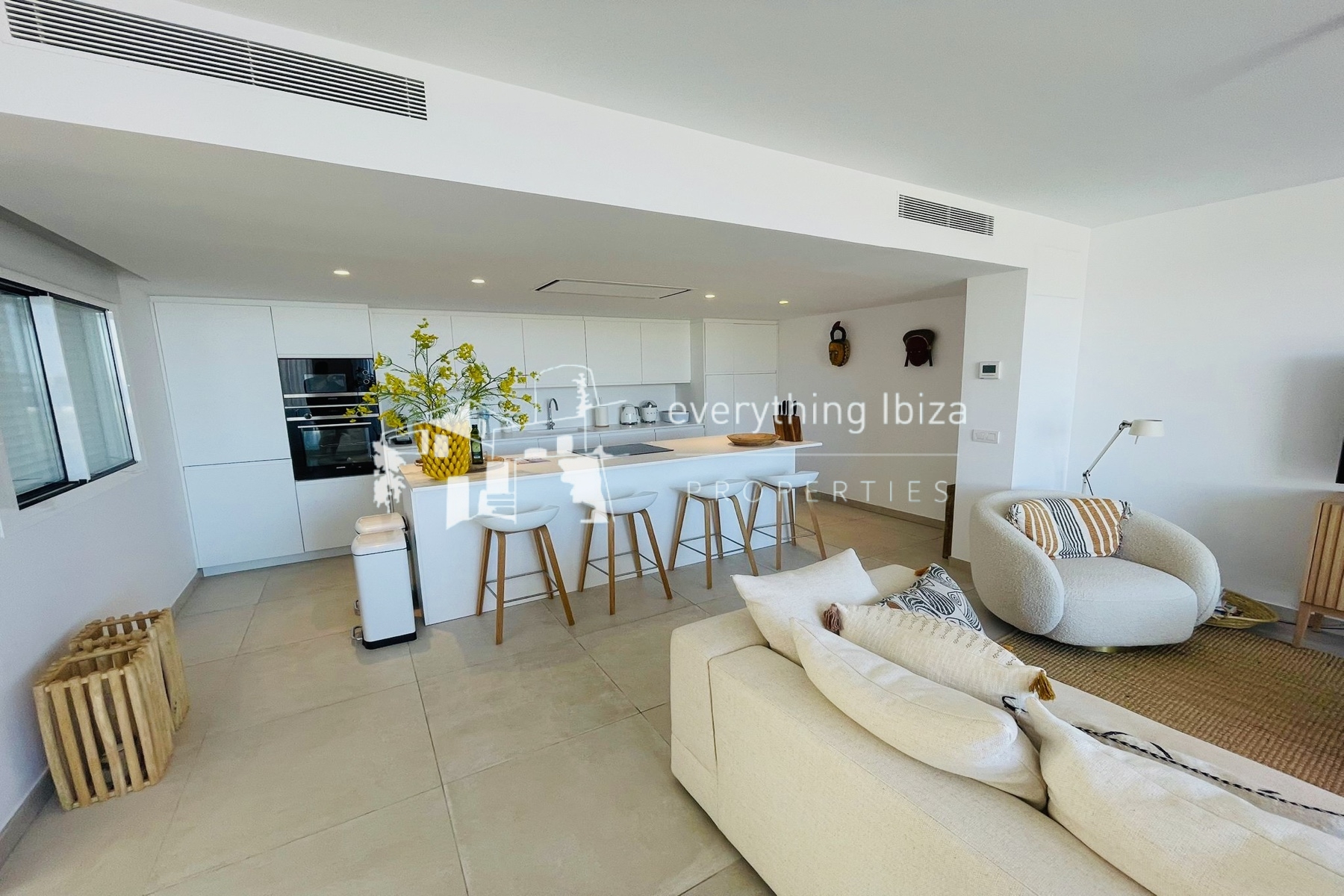 Luxury Penthouse Duplex Apartment Nearby to the Beach with Stunning Sea and Sunset Views - for sale by everything ibiza Properties - ref. 1891