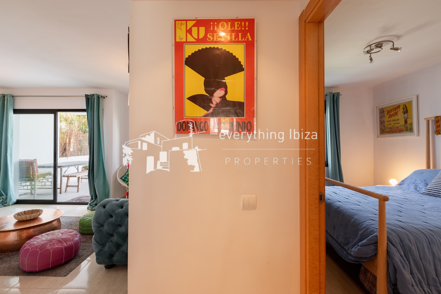 Ground Floor Corner Apartment with Contemporary Bohemium Charm Close to the Nearby Beach - for sale by everything ibiza Properties - ref. 1894